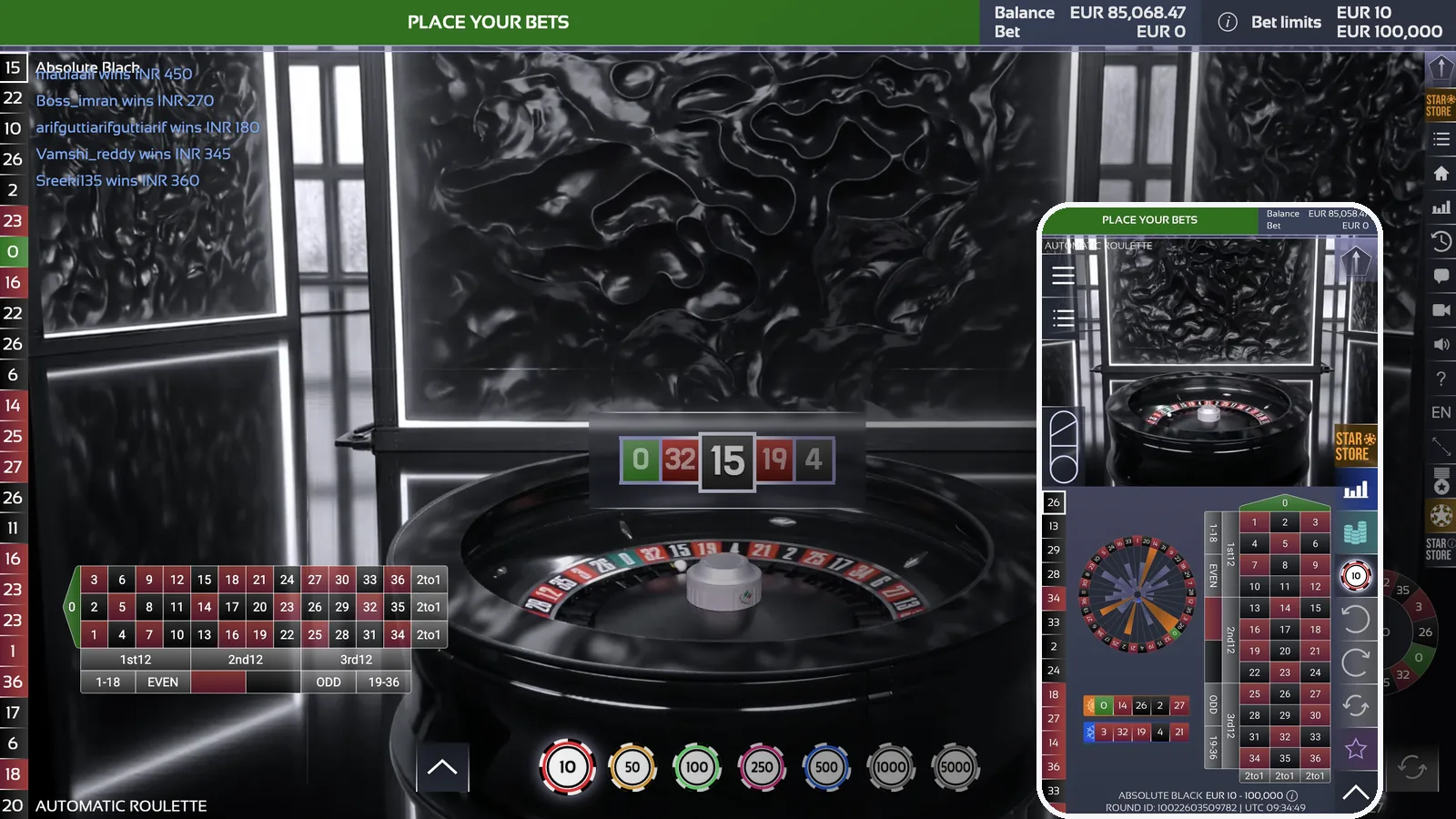 Automatic Roulette